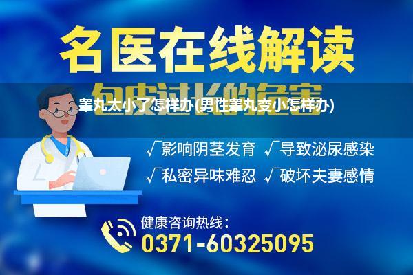 睾丸太小了怎样办(男性睾丸变小怎样办)