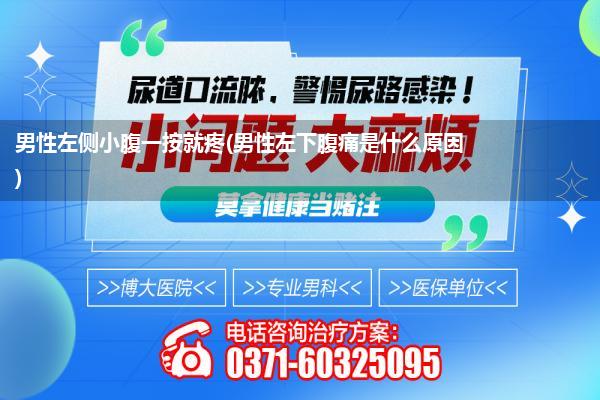 男性左侧小腹一按就疼(男性左下腹痛是什么原因)