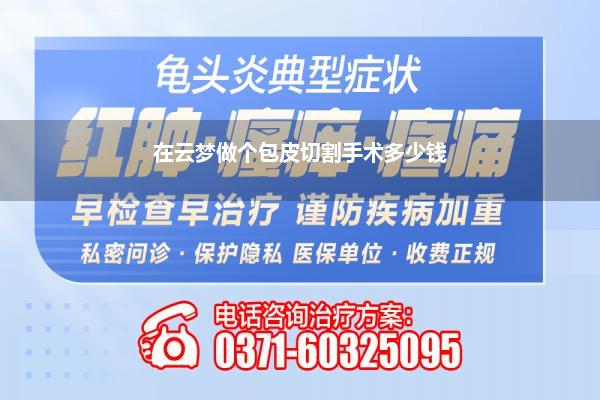 在云梦做个包皮切割手术多少钱